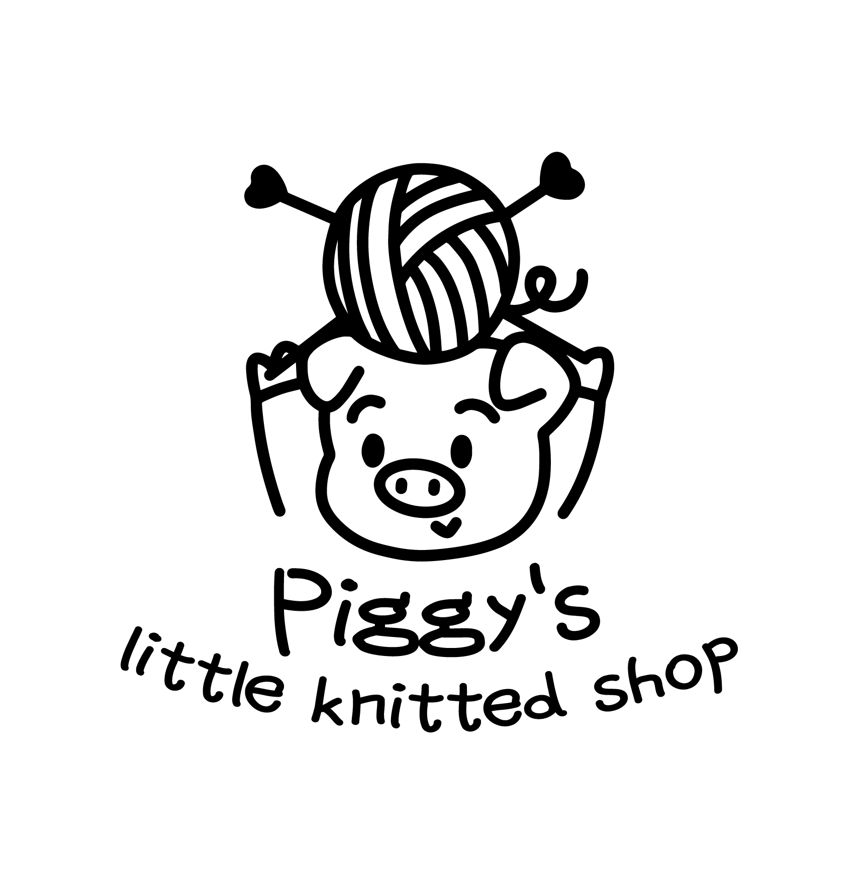 Piggy’s little knitted shop